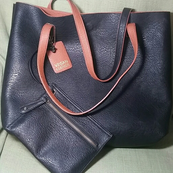 none Handbags - Reversible vegan leather tote